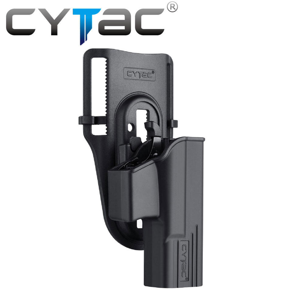 (งานแท้) ซองปืนปลดนิ้วโป้ง + เพลทลดต่ำ + รัดขา ยี่ห้อ Cytac