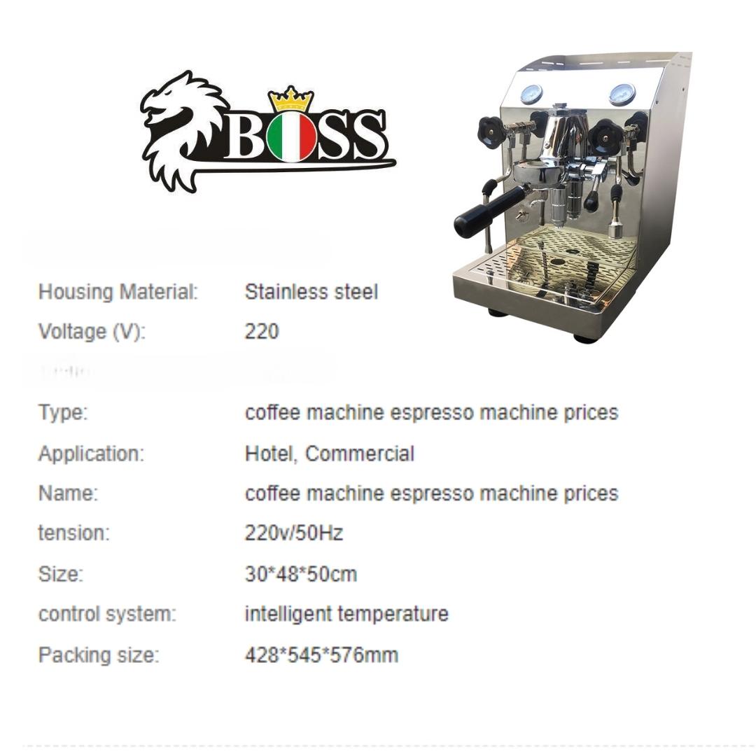 เครื่องชงกาแฟเอสเพรสโซ่ BOSS แบบคันโยก 2000w รหัส 1279 (สินค้ามือหนึ่งตั้งโชว์หมดประกัน)