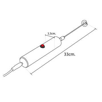 เครื่องตีฟองนม เครื่องปั่นฟองนมไฟฟ้า ใช้อแดปเตอร์ (สีดำ) 1610-142เครื่องตีฟองนม เครื่องปั่นฟองนมไฟฟ้า ใช้อแดปเตอร์ (สีดำ) 1610-142