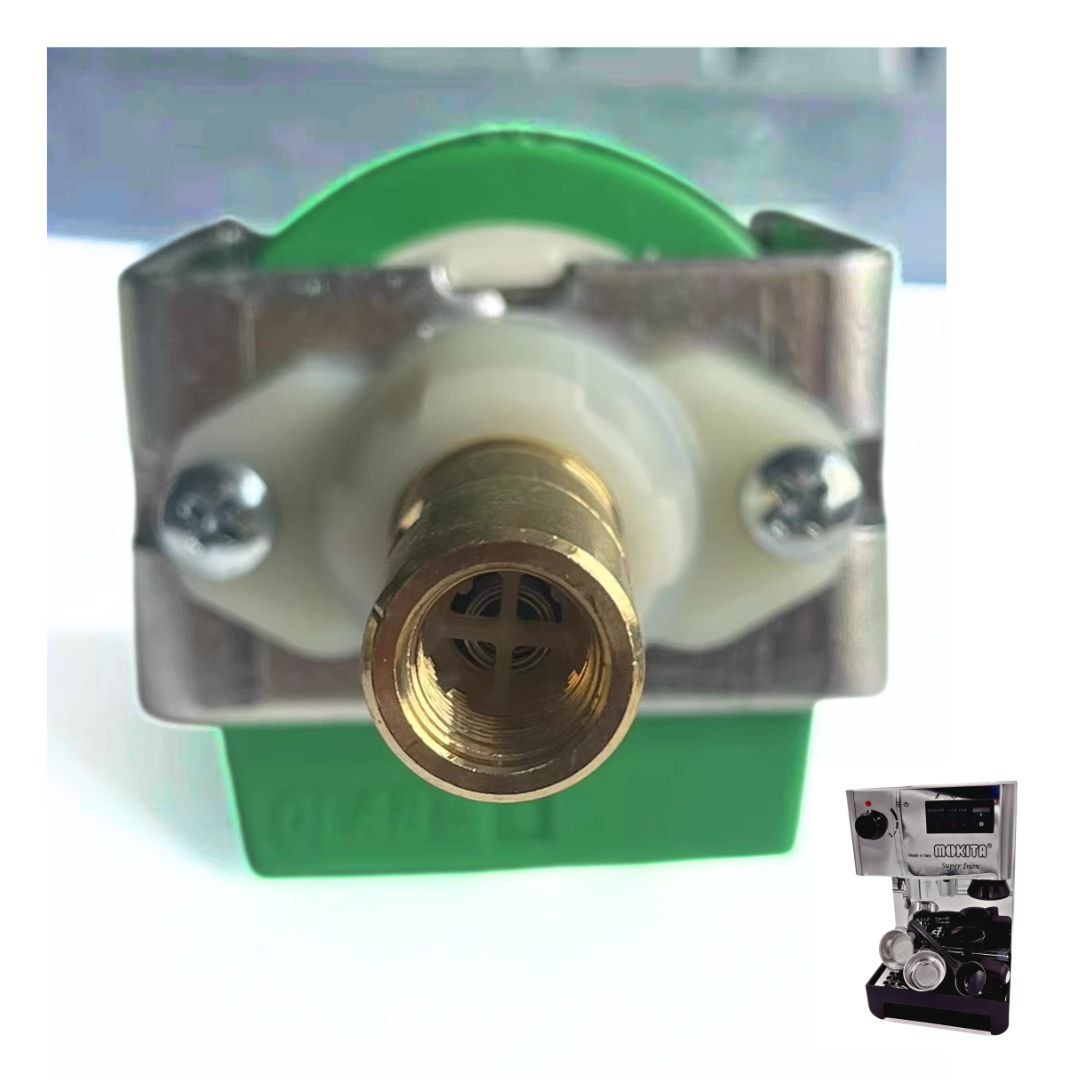 อะไหล่เทียบ ปั๊มน้ำเครื่องชงกาแฟขนาดเล็ก PUMP OLAB รุ่นแกนทองเหลือง สีเขียว เครื่องชงกาแฟ ไอแมดโมกิต้า Mokita รหัส 2611