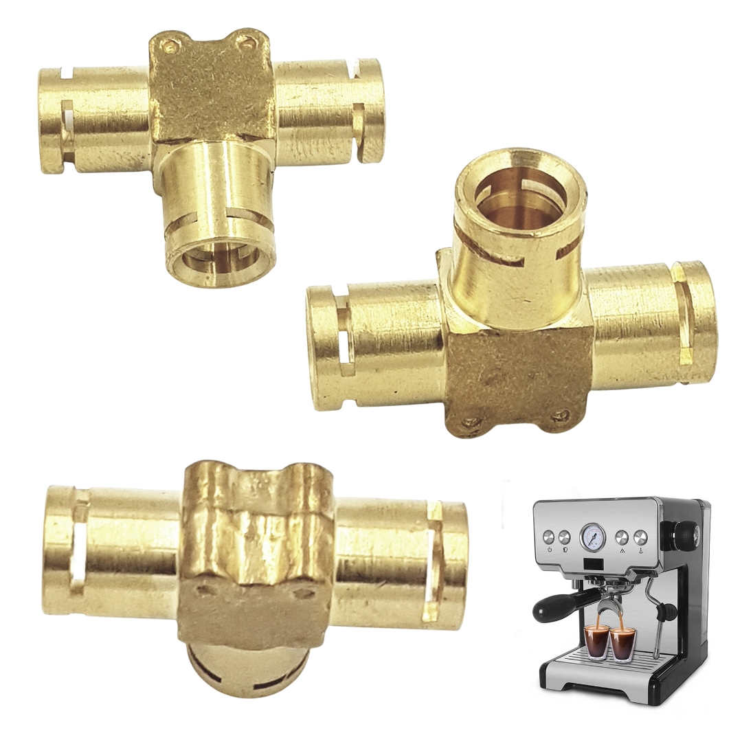 อะไหล่ข้อต่อ 3 ทาง ชนิดทองเหลือง เครื่องชงกาแฟ Gemilai CRM3605 รหัส 2642
