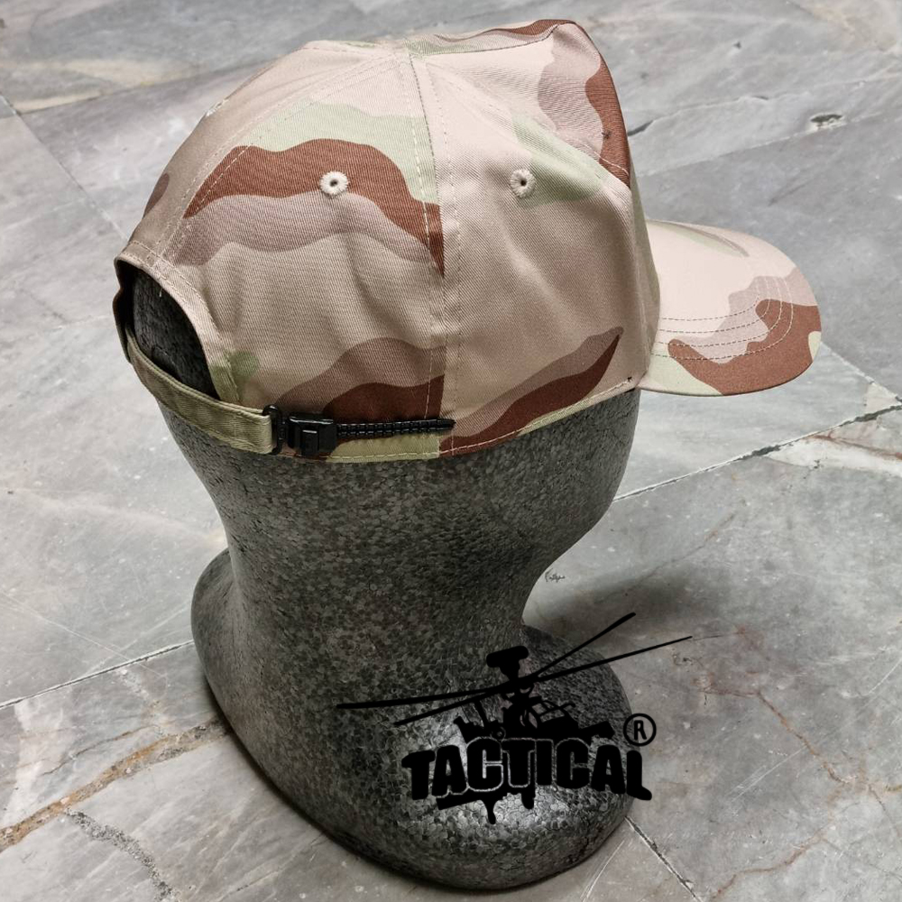 หมวกแก๊ป พรางทราย อส. สิงห์ ซิปหลัง