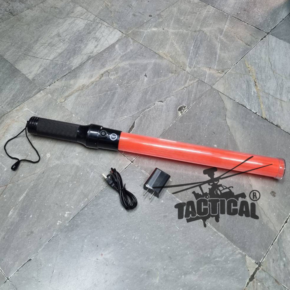 กระบองไฟจราจร 3 จังหวะ ชาร์จไฟได้