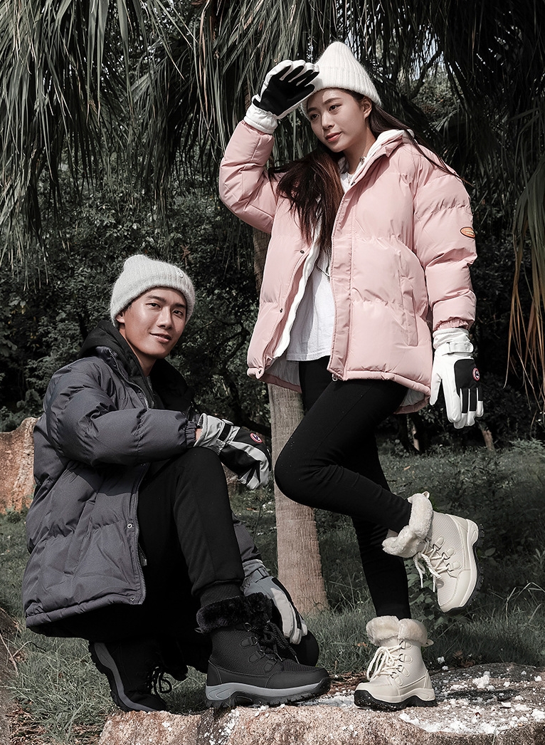 SW2324-0004 รองเท้ากันหนาว กันหิมะ ใส่ได้ทั้ว ญ. ช. เชือกใช่ได้จริง