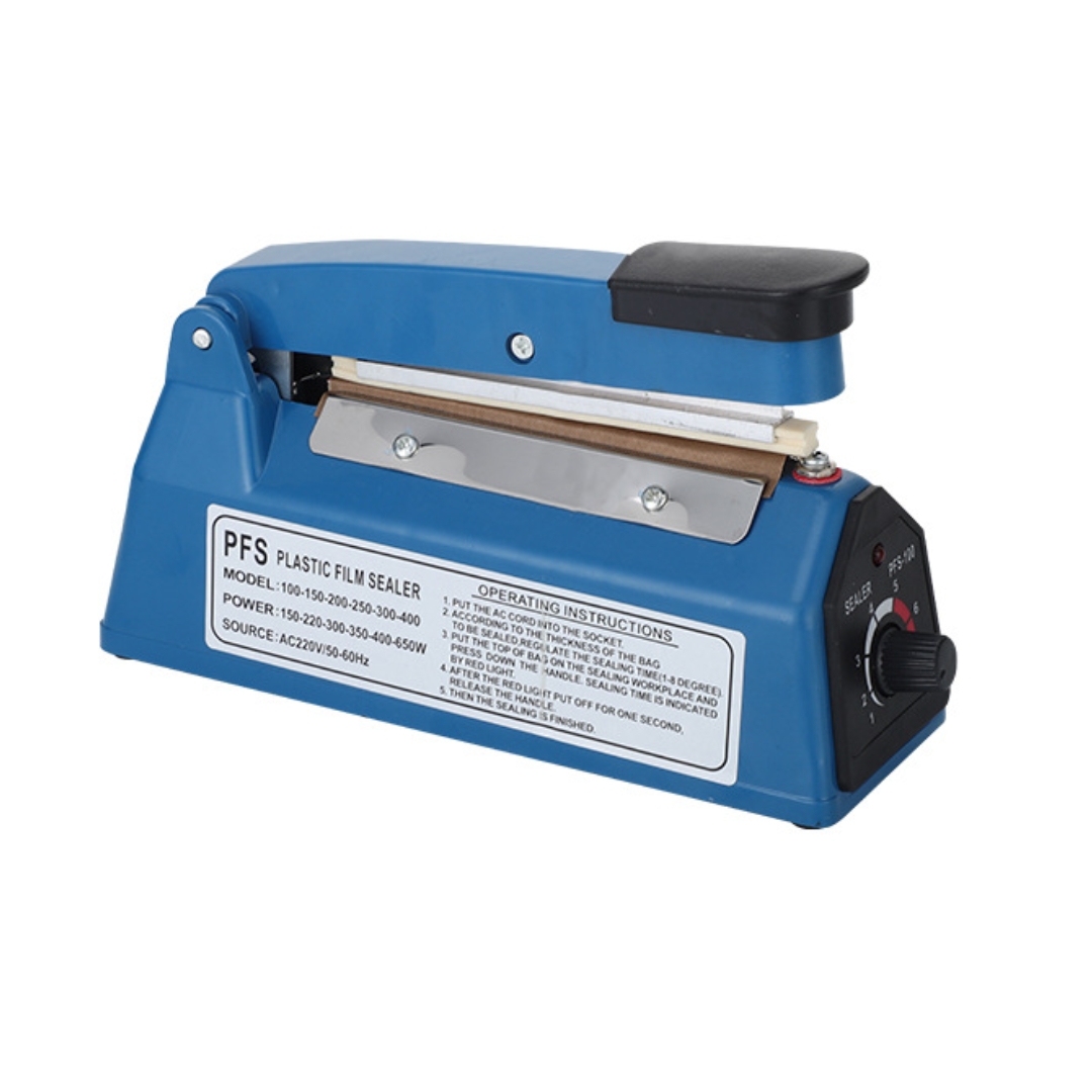 เครื่องซีลไฟฟ้าแบบมือกด Bag Sealer ขนาด 5 นิ้ว PFS100 สำหรับซีลถุงพลาสติก PP และ PE รหัส 2488
