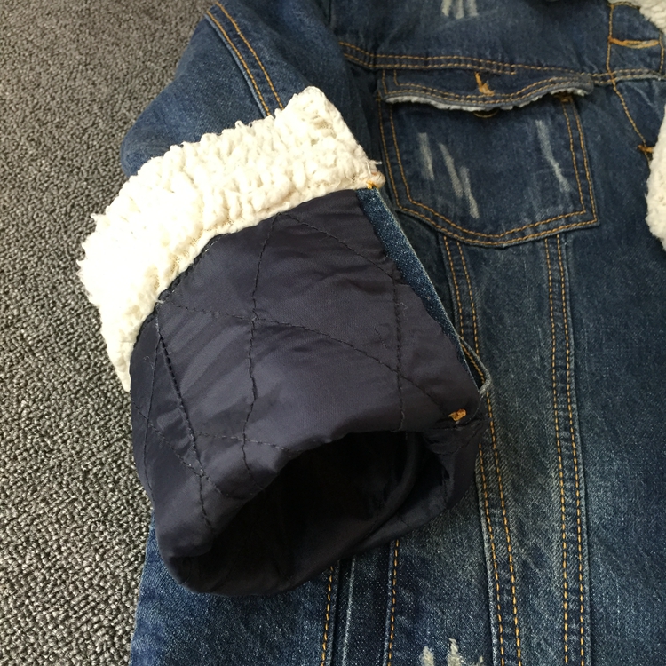 PreOrderคนอ้วน - เสื้อแจ๊คเก็ตยีนส์กันหนาวแฟชั่น ไซส์ใหญ่ คนอ้วน ข้างในเป็นหนังสัตว์ สีน้ำเงินเข้ม