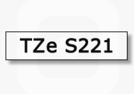 เทปพิมพ์อักษร TZE-S221