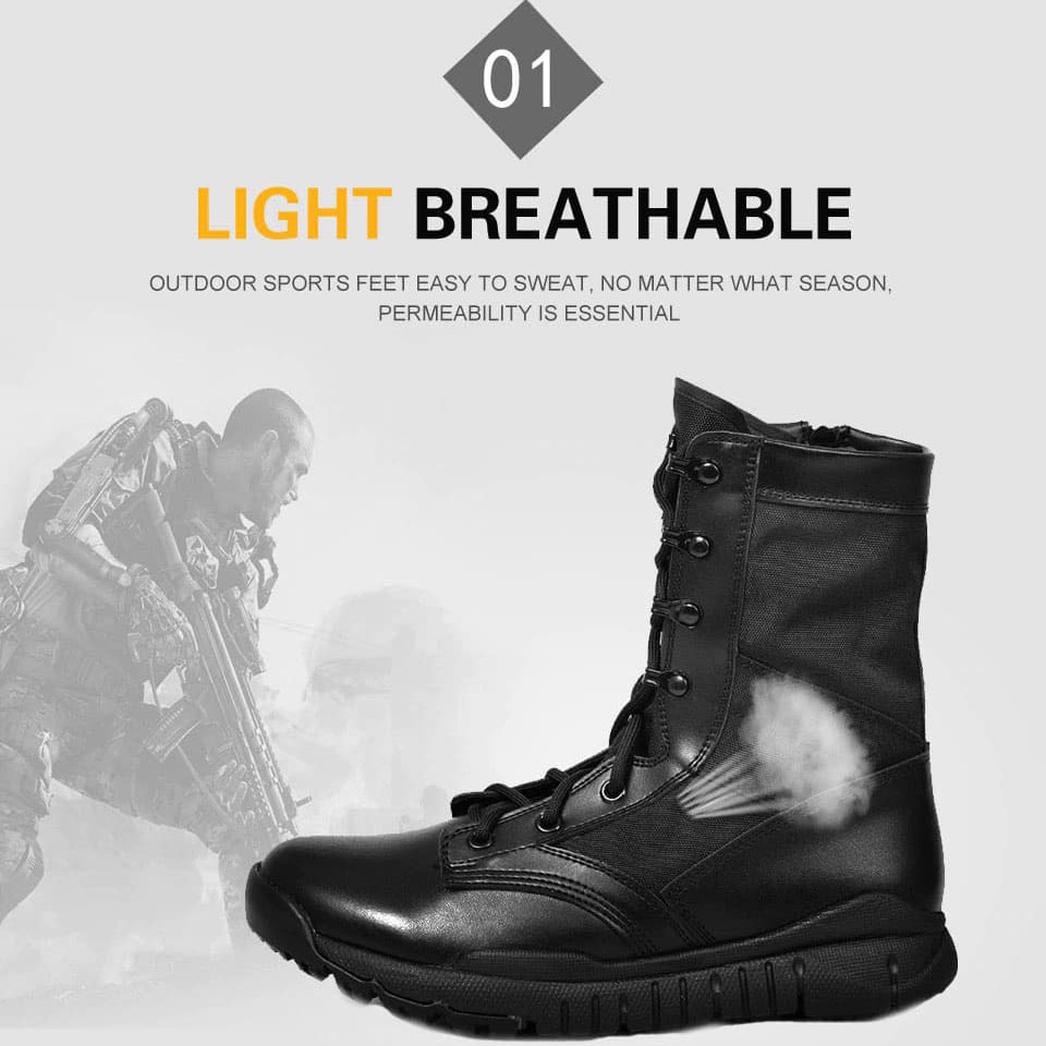 รองเท้าจังเกิ้ล CQB A1 น้ำหนักเบา (ดำ/ทราย)