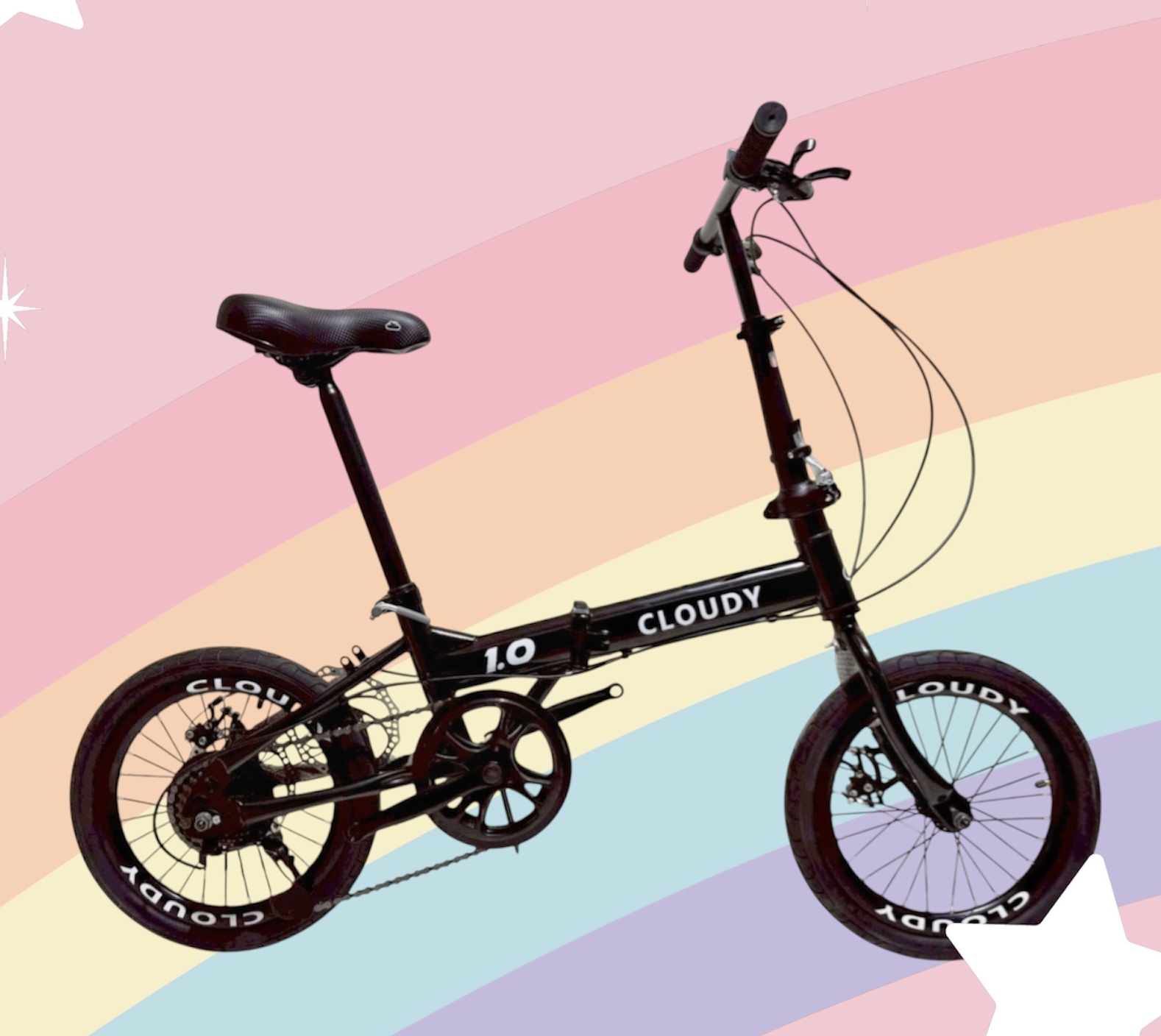 จักรยานพับได้ CLOUDY 1.0 ล้อ 16 นิ้ว ไม่มีเกียร์