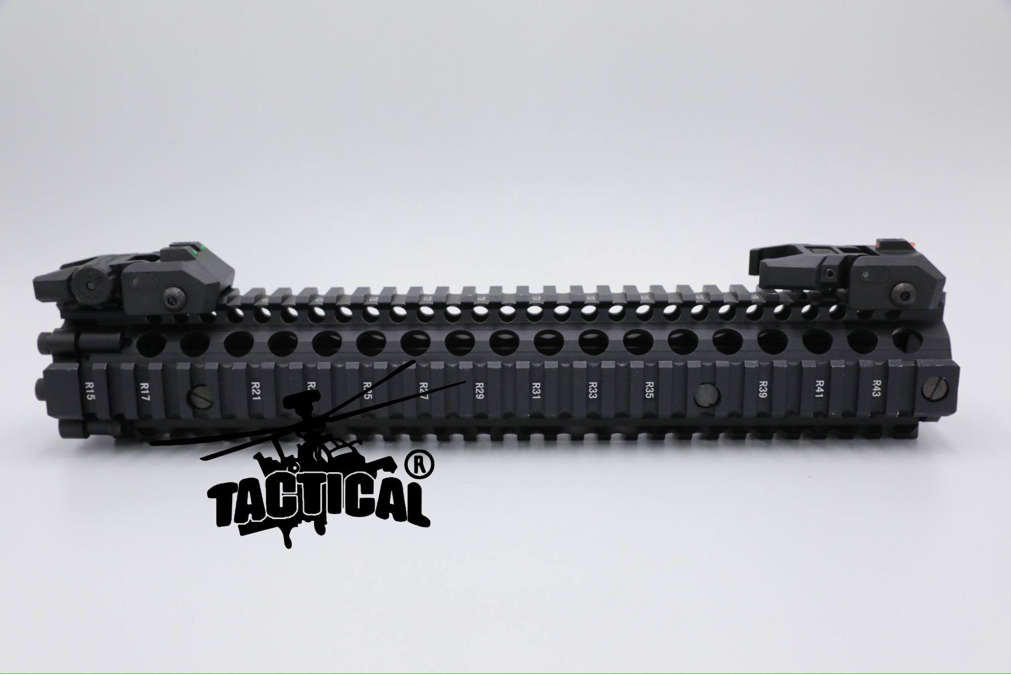 ศูนย์หน้า-หลังพับได้ พลาสติก ยี่ห้อ MGPCQB รุ่น Armor Gen 2 เรืองแสง