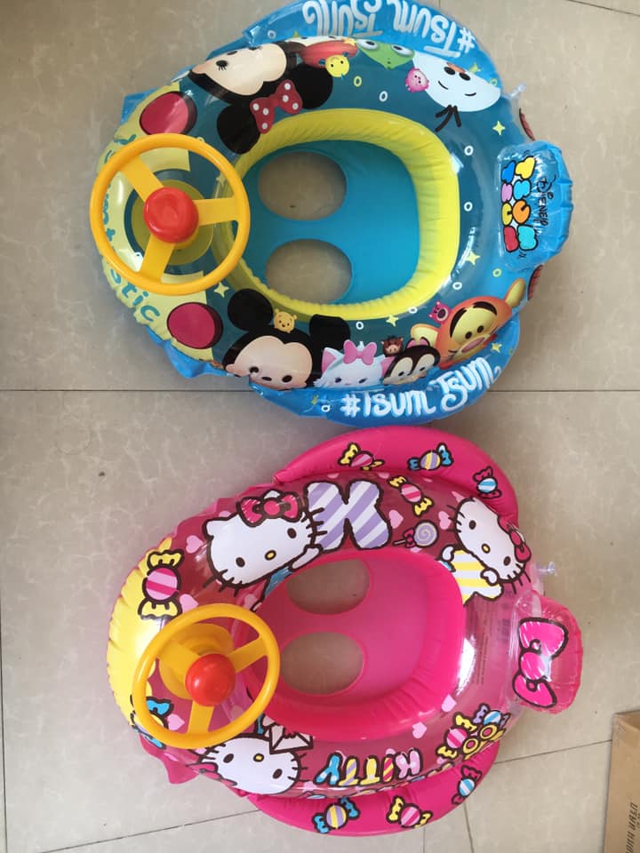 ห่วงยางสอดรถลายการ์ตูนลิขสิทธิ์มีพวงมาลัย