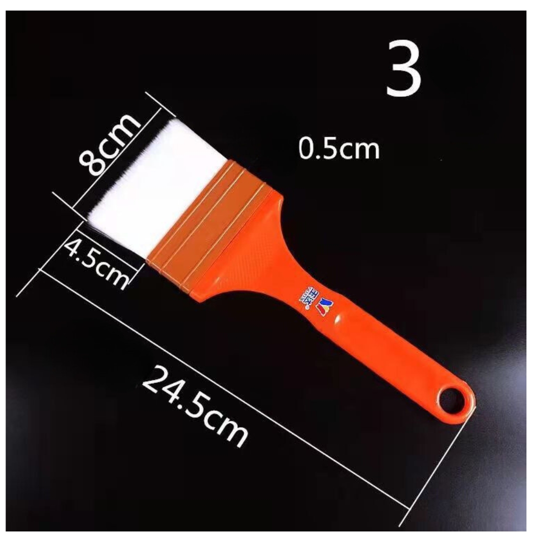 แปรงขนสัตว์ไร้ร่องรอย เบอร์ 3 หน้ากว้าง 8 ซม. รหัส 2886