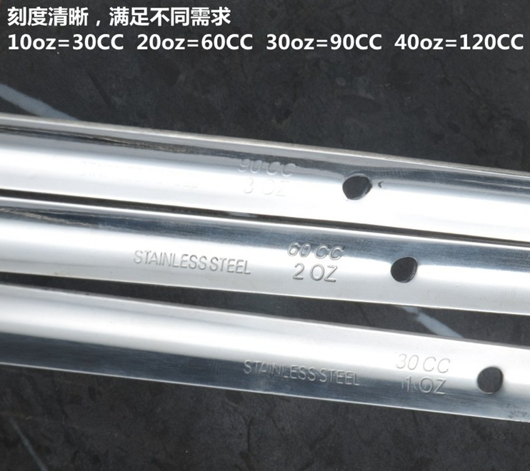 กระบวยตักน้ำเชื่อม 1OZ / 30CC 5CM ความยาวรวม 25CM น้ำหนักประมาณ 57G / ชิ้น