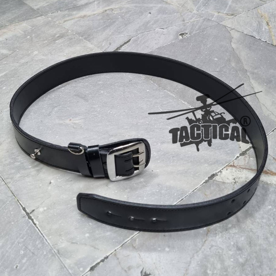 เข็มขัดหนัง ตร. ดำ 2 ด้าน