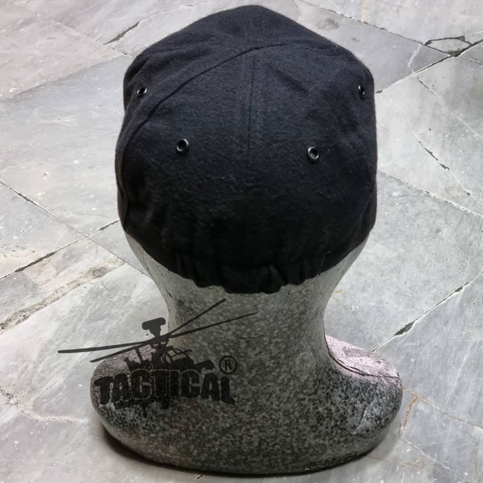 หมวกแก๊ปยางยืด ดำ/กรมท่า