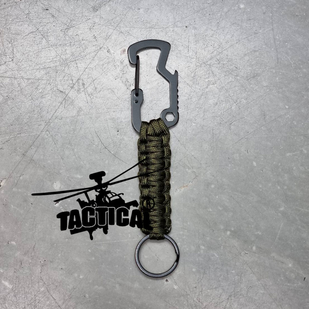 (รวม) พวงกุญแจเชือก Carabiner Tactical Link