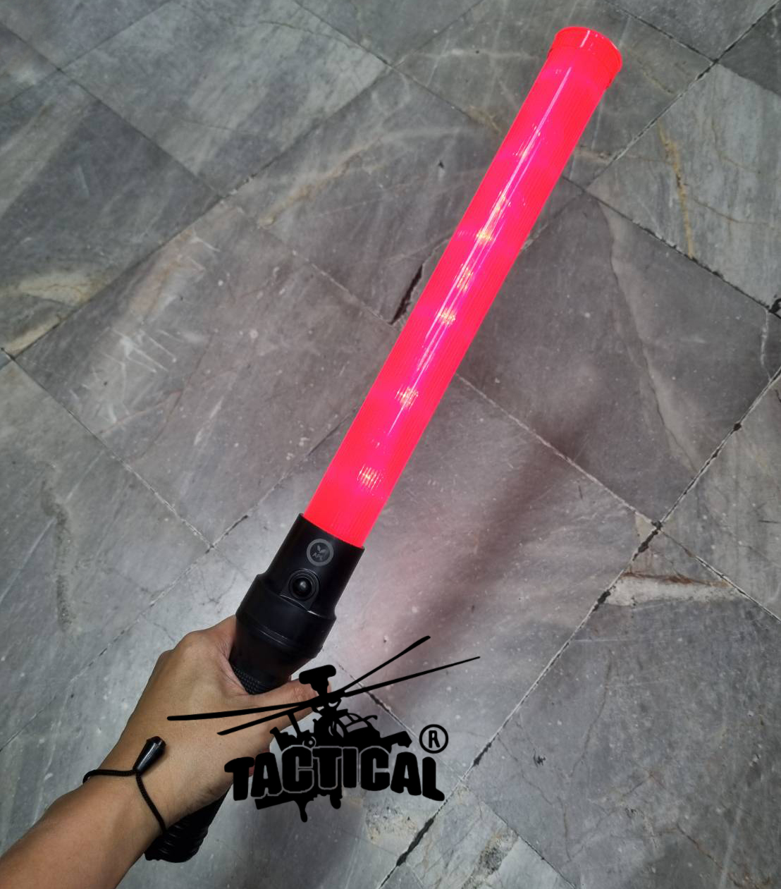 กระบองไฟจราจร ใส่ถ่านก้อนใหญ่