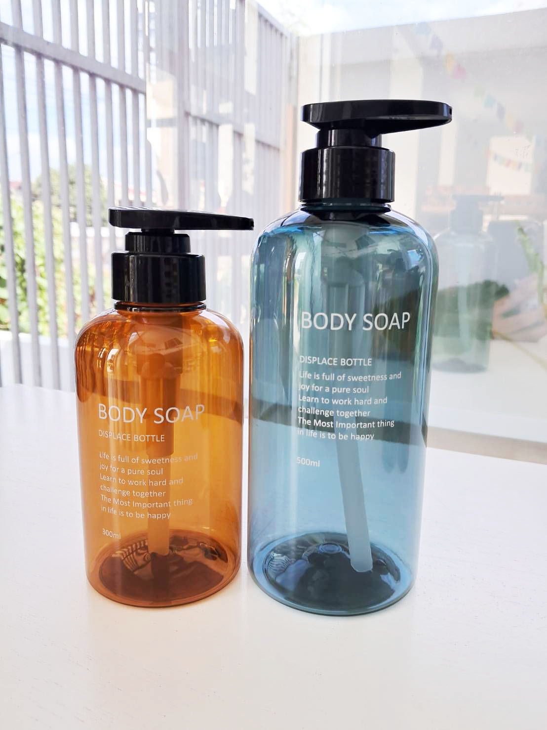 ชุดขวด Refill หัวปั๊มสำหรับใช้ในห้องน้ำ (ชุด 3 ขวด) ขนาด 300/500 ml.