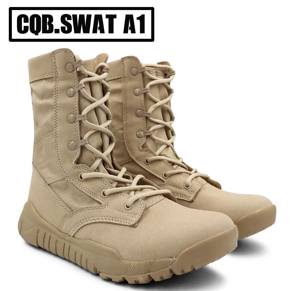 รองเท้าจังเกิ้ล CQB A1 น้ำหนักเบา (ดำ/ทราย)