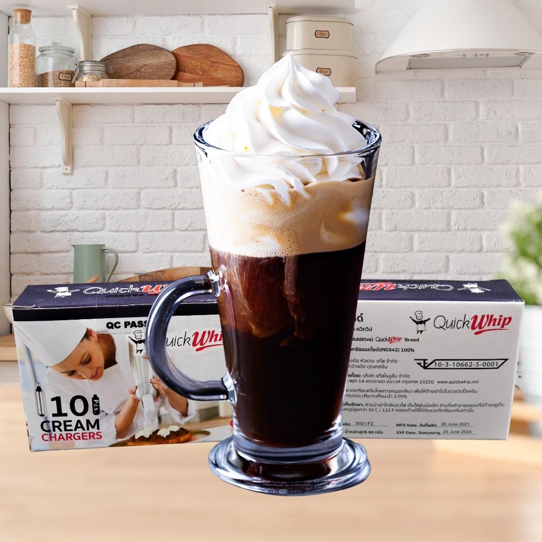 หลอดเติมก๊าซแก๊ส วิปปิ้งครีม 1 กล่อง มี 10 หลอด ควิกวิป Quick whip รหัส 2084