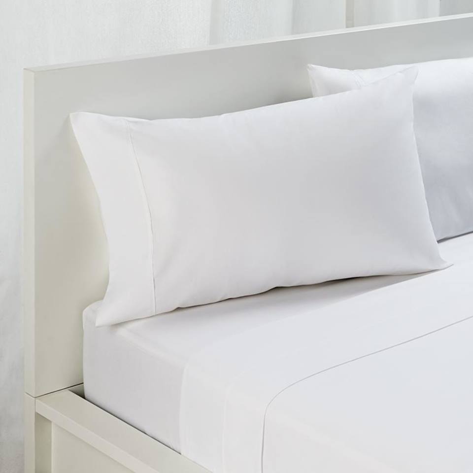 ชุดผ้าปูที่นอนโรงแรม (ขาวเรียบ) Cotton100% 210Tc.