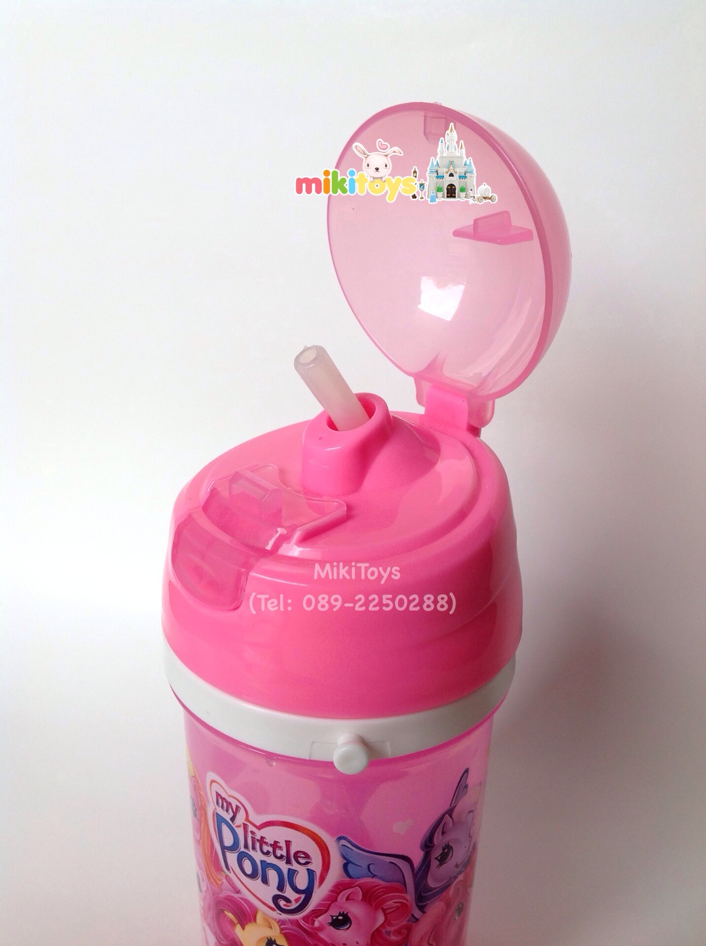 ✅กระติกน้ำมาย ลิตเติ้ลโพนี่ My Little Pony น่ารักมากๆๆค่ะ ใบเล็ก400ml. #PN/400 รุ่นกดฝาเด้ง สีชมพู
