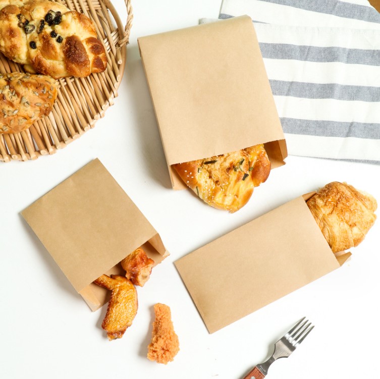 ถุงกระดาษใส่อาหาร แพ็ค 50 ชิ้น