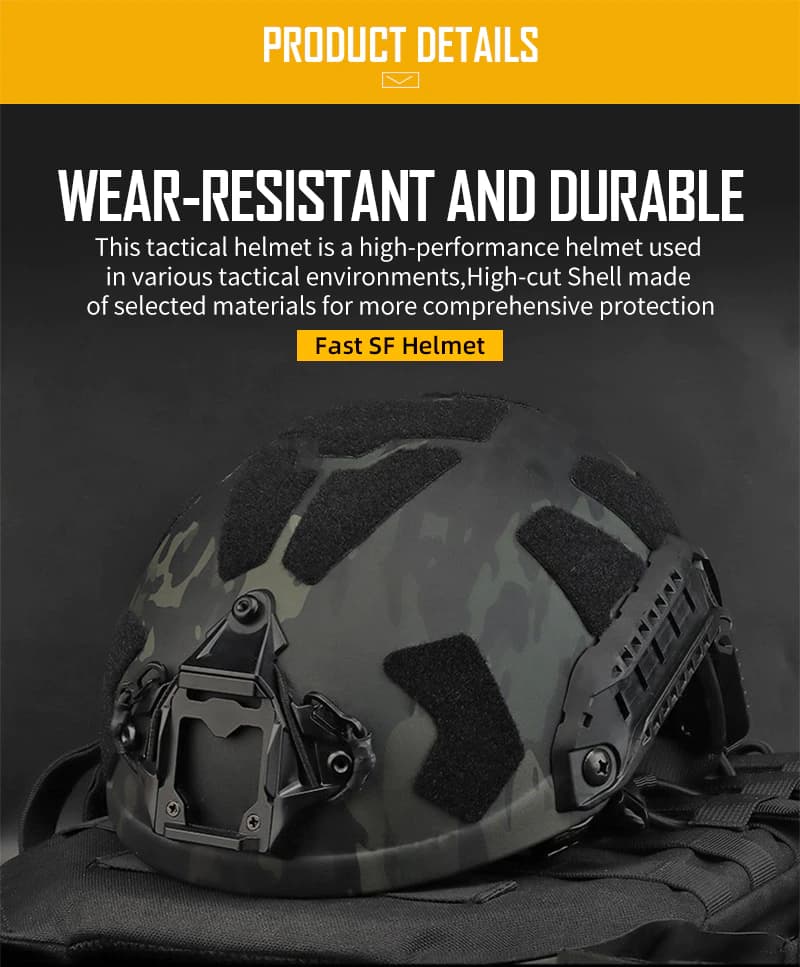 หมวก FAST SF SUPER HIGH CUT รุ่นปรับขนาดได้