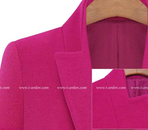 PreOrderคนอ้วน - เสื้อโค้ทกันหนาวแฟชั่น ไซส์ใหญ่ คนอ้วน เสื้อโค้ทตัวยาวไม่หนา สี : เขียว / กากี / ชมพู / แดง / น้ำเงิน / ดำ