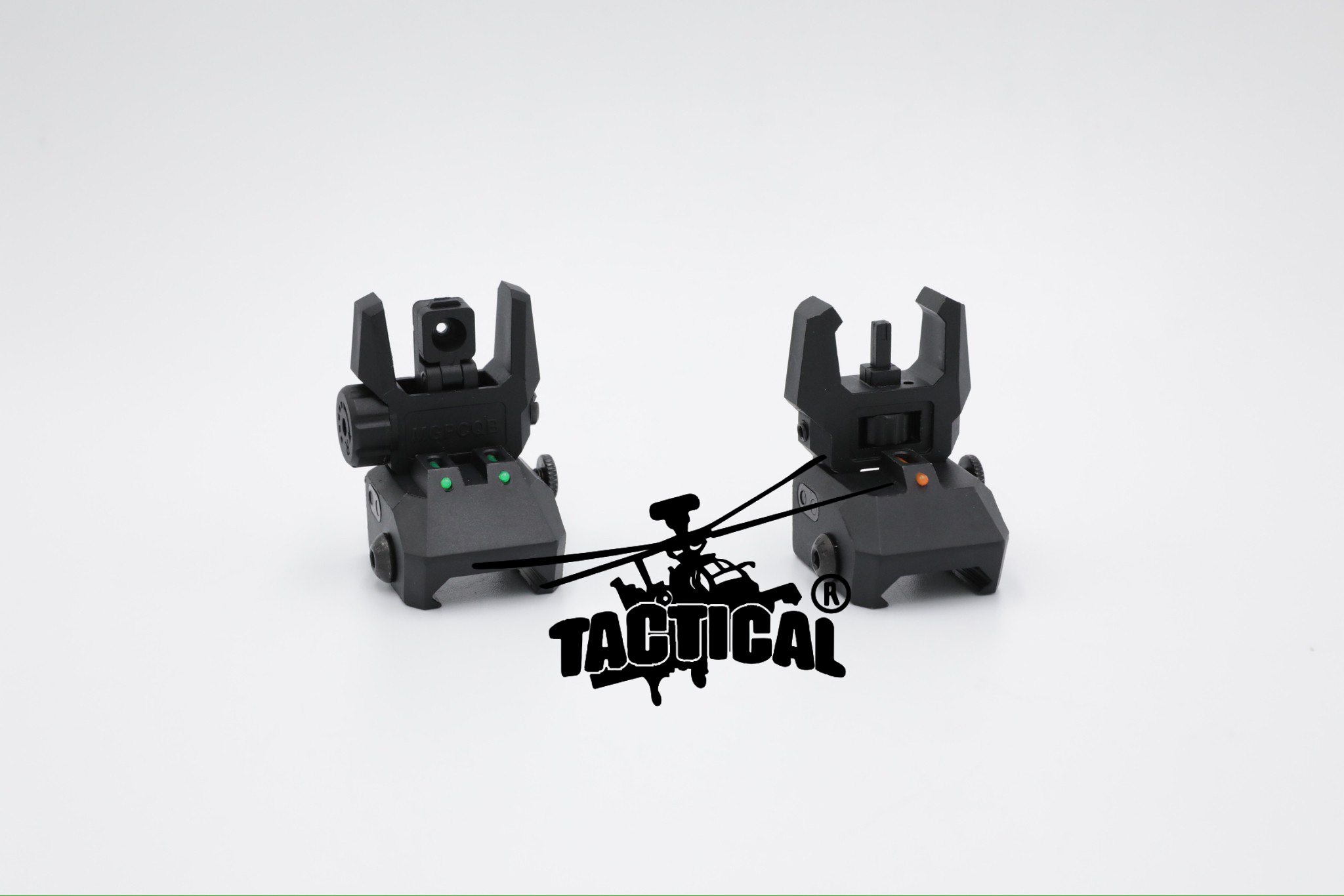 ศูนย์หน้า-หลังพับได้ พลาสติก ยี่ห้อ MGPCQB รุ่น Armor Gen 2 เรืองแสง