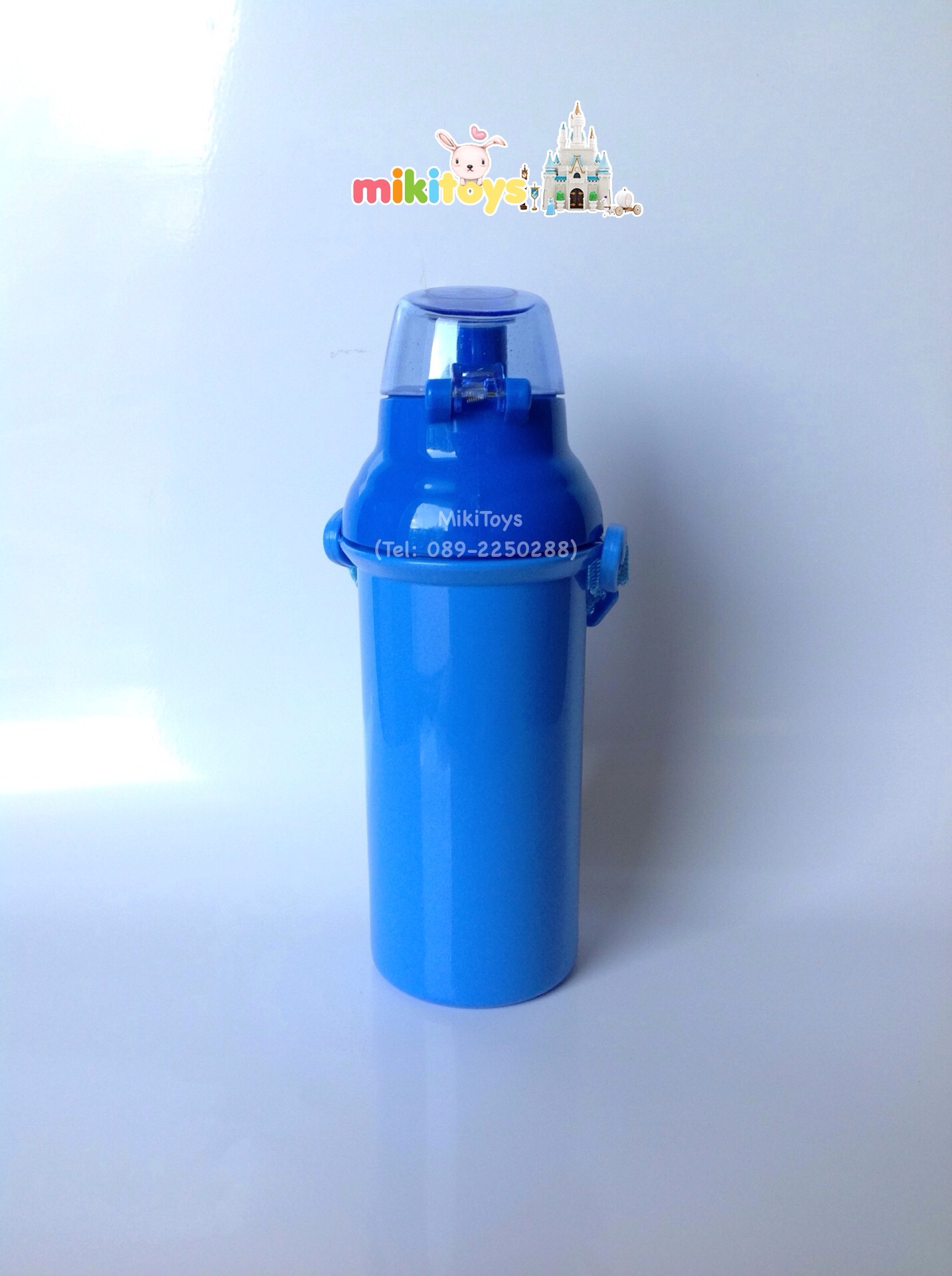 กระติกน้ำบิ๊กฮีโร่ เบย์แม็กซ์ BigHero6 BayMax สีฟ้าเข้ม รุ่นยกดื่ม ทำความสะอาดง่ายสุดๆ