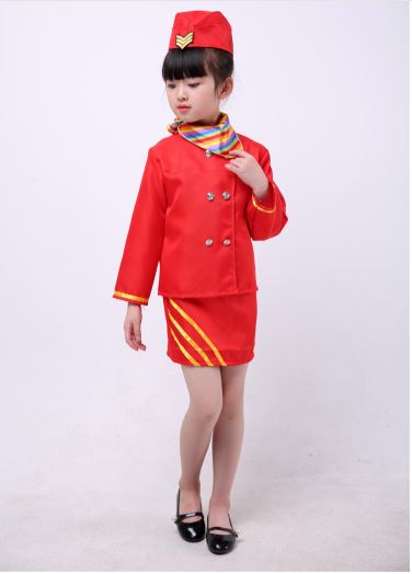 ชุดแอร์โฮสเตสชุดอาชีพในฝันสำหรับเด็ก