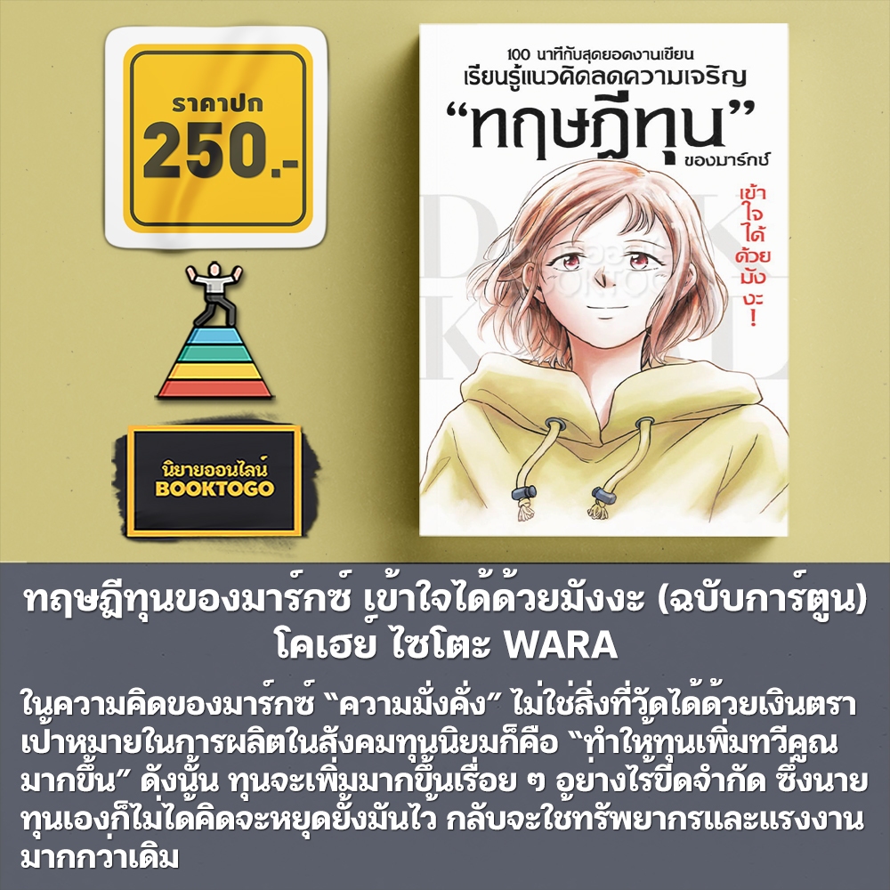 (พร้อมส่ง) ทฤษฎีทุนของมาร์กซ์ เข้าใจได้ด้วยมังงะ (ฉบับการ์ตูน) โคเฮย์ ไซโตะ WARA