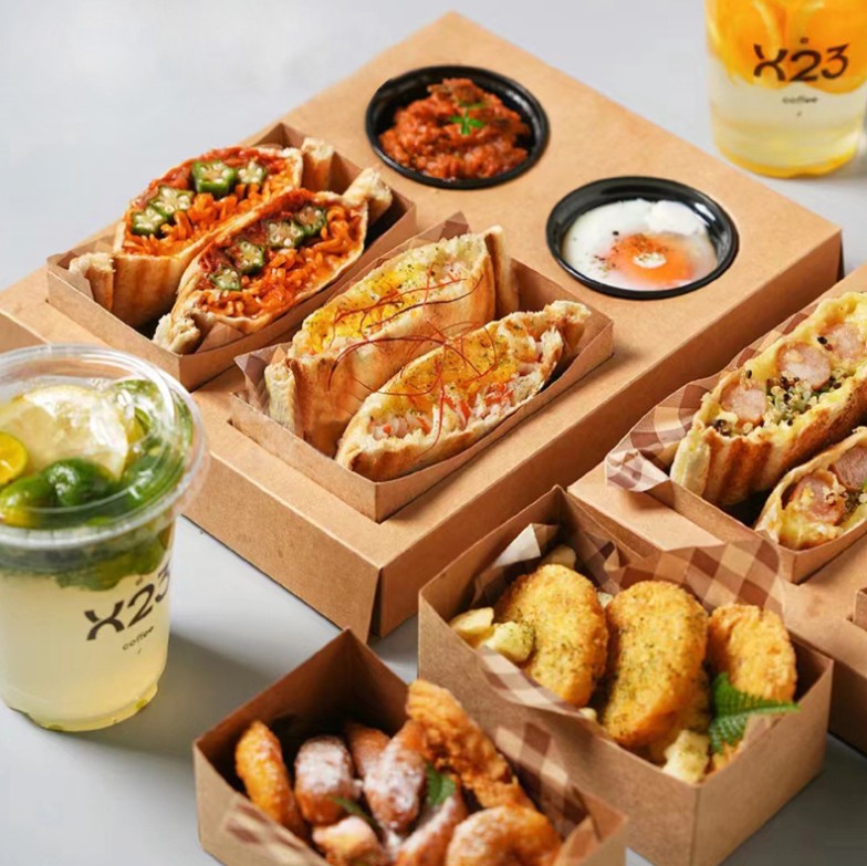 ถาดใส่อาหารสำหรับคาเฟ่