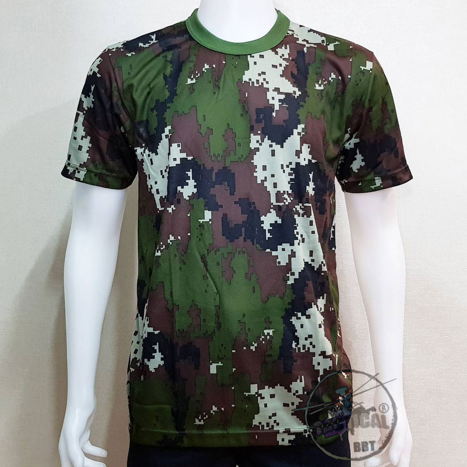 เสื้อยืดคอกลม แขนสั้น (ดต.อส พรางทรายอส. ดิจิตอลทบ. อื่นๆ)