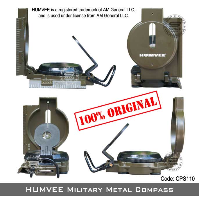 เข็มทิศทหาร Humvee เขียว