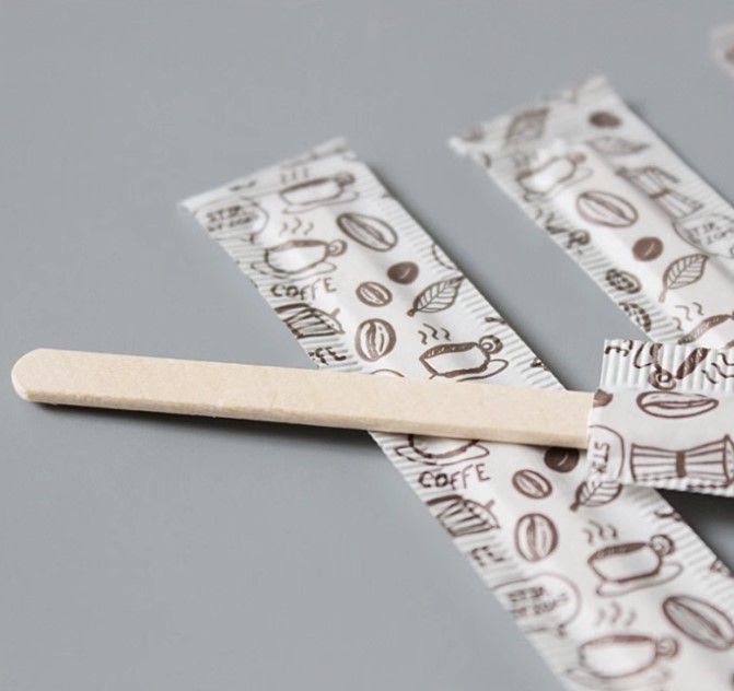 ไม้คนกาแฟ แบบใช้แล้วทิ้ง แพ็ค 490-500 ชิ้น (แพ็คแยกชิ้น)