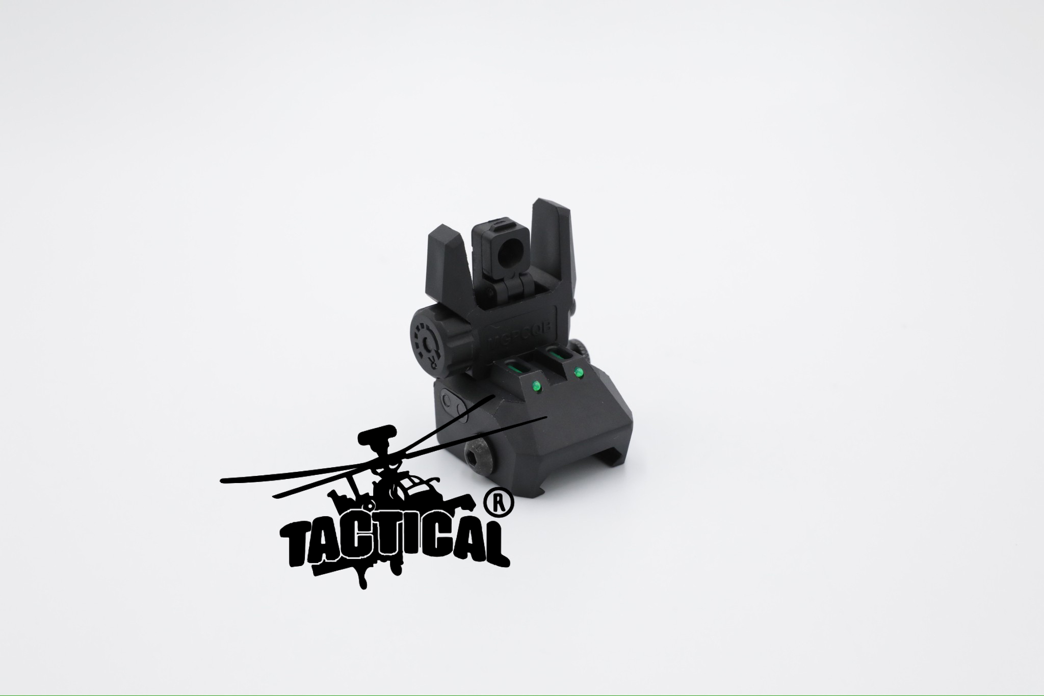 ศูนย์หน้า-หลังพับได้ พลาสติก ยี่ห้อ MGPCQB รุ่น Armor Gen 2 เรืองแสง