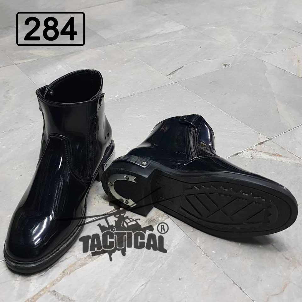 รองเท้าฮาฟสั้น หนังแก้ว 284 ซิปคู่