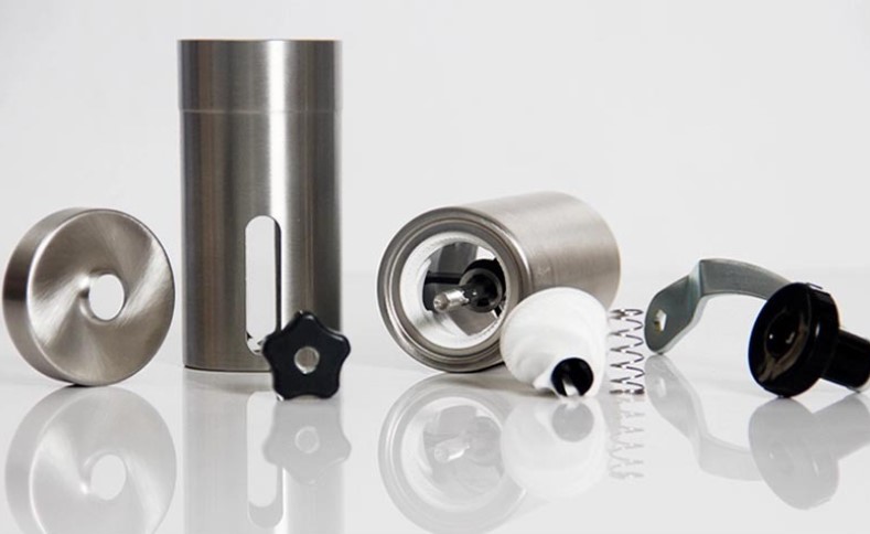 เครื่องบดกาแฟมือหมุน ทรงกระบอกพกพา รหัส 1614-118