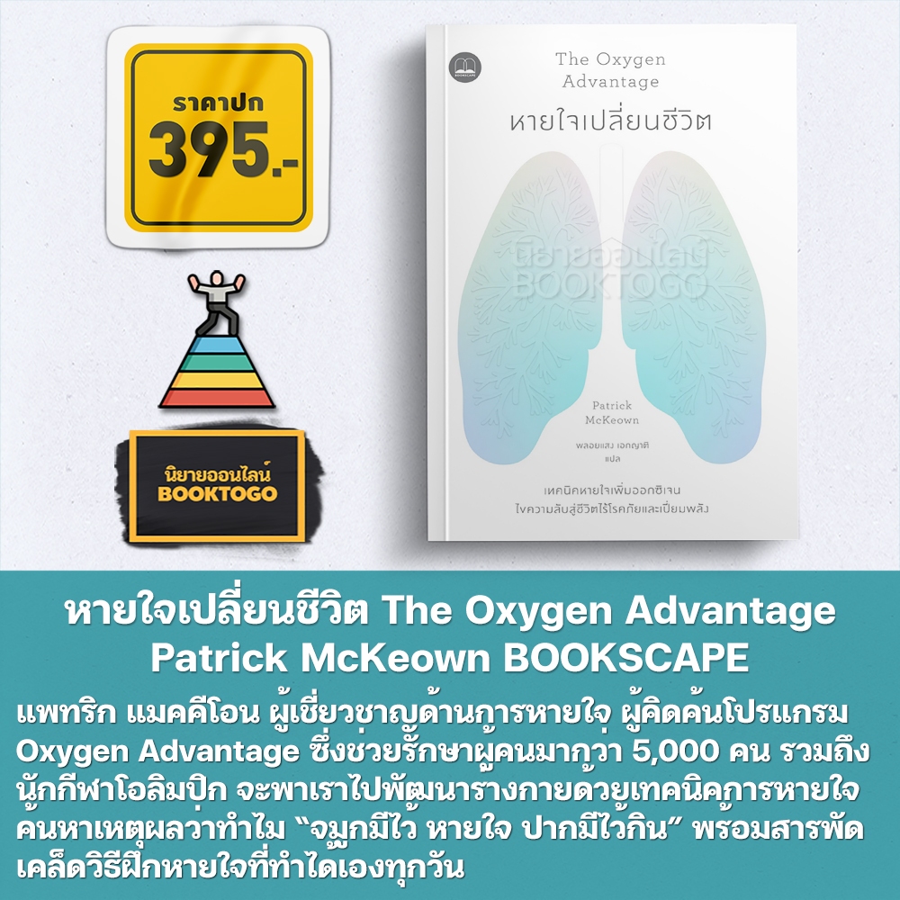 (พร้อมส่ง) หายใจเปลี่ยนชีวิต The Oxygen Advantage Patrick McKeown BOOKSCAPE
