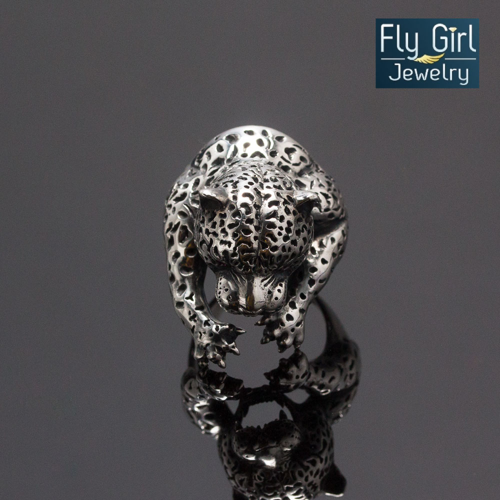 แหวนเสือ แหวนปีขาล แหวนชายเงินแท้ พลอยทับทิมแท้