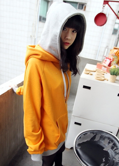 Pre Order - เสื้อกันหนาวแฟชั่น ดีไซด์สดใส : สีส้ม / สีเขียว / สีน้ำเงิน / สีเทา