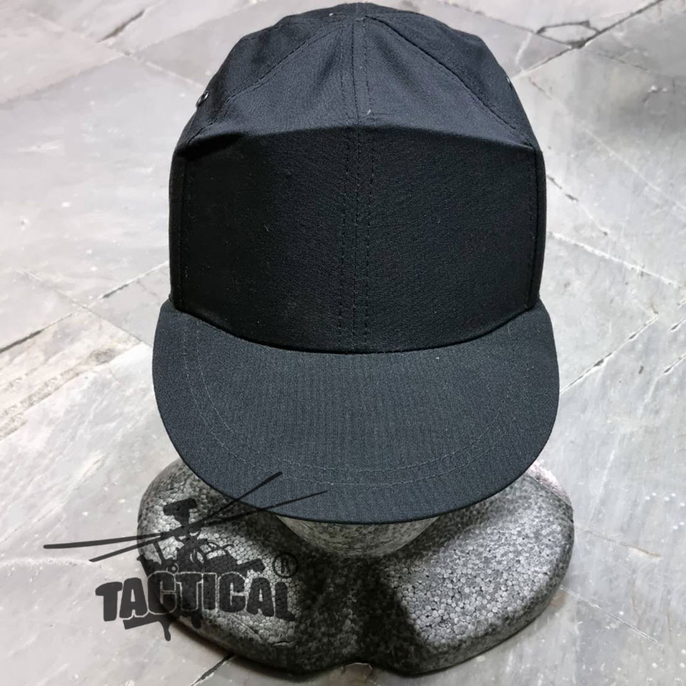 หมวกแก๊ปยางยืด ดำ/กรมท่า