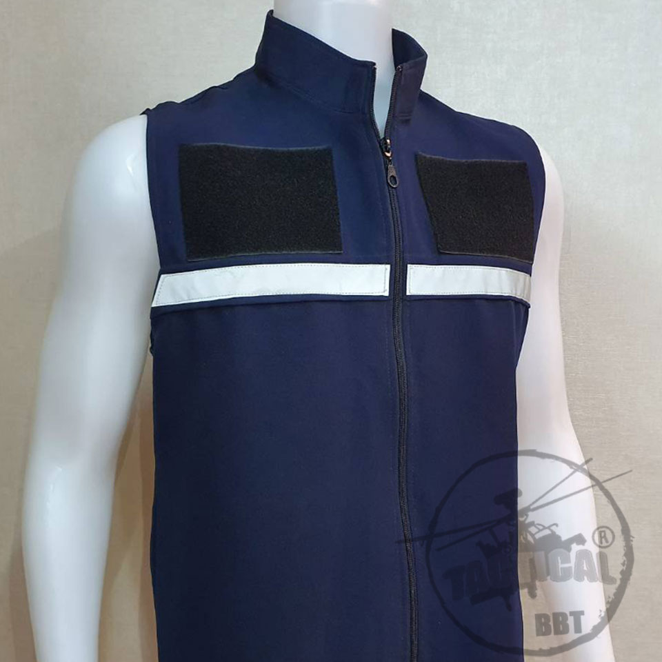 เสื้อกั๊กตร.กรมท่า แถบสะท้อนแสงหน้า-หลัง ยี่ห้อ TACTICAL