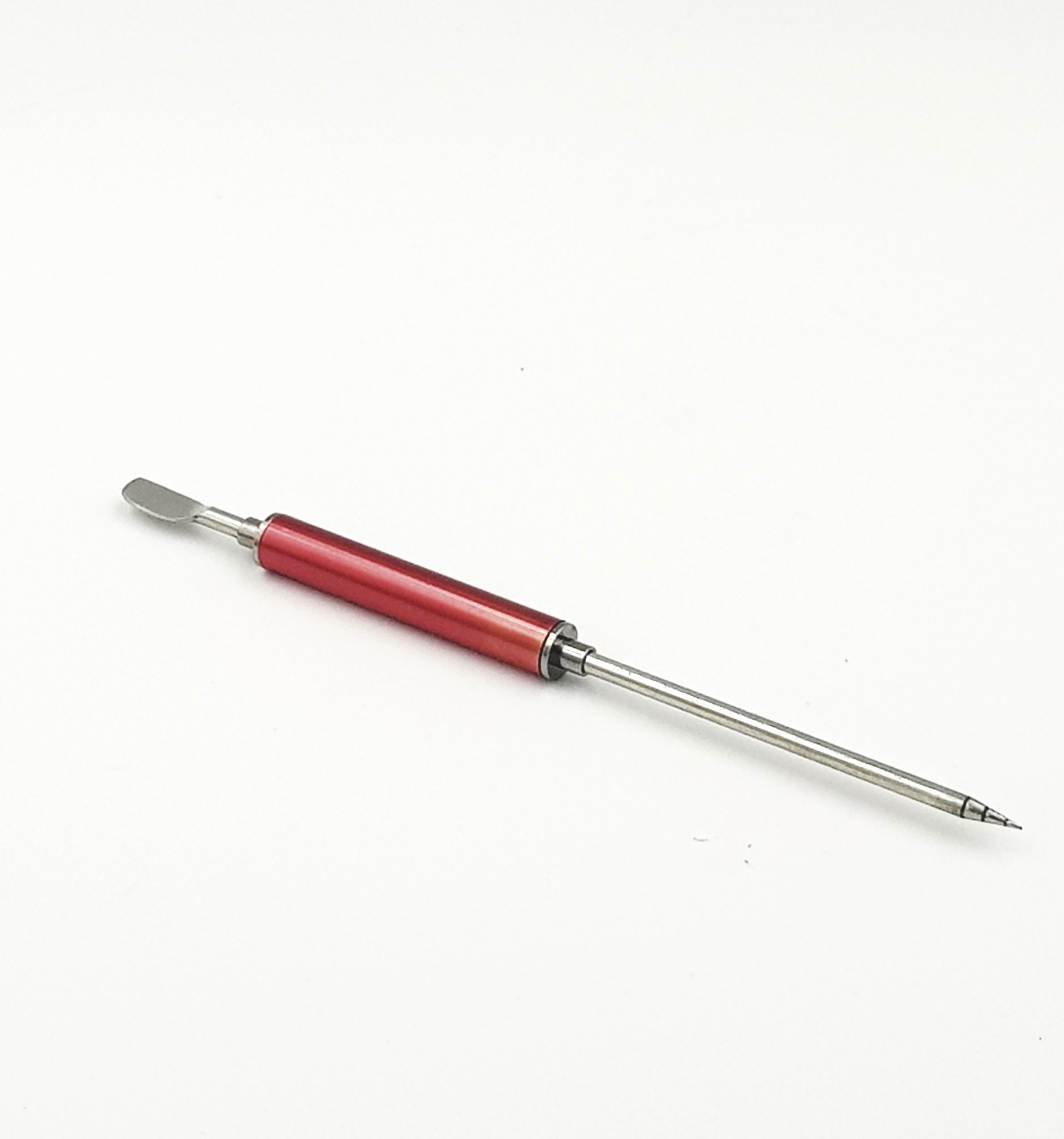 ปากกาวาดลายลาเต้อาร์ตสแตนเลส มียางจับ สีแดง Latte art pen ยาว 13.5 ซม. รหัส 2300