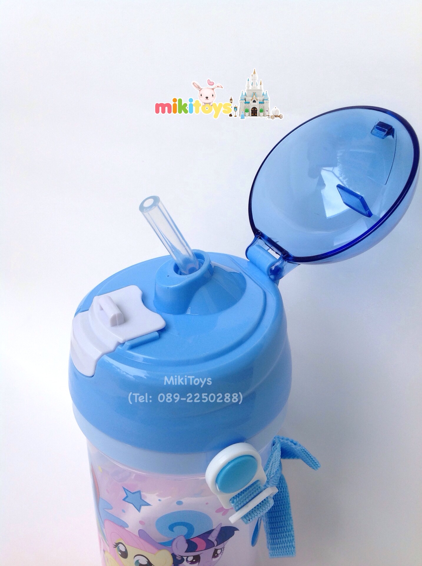 กระติกน้ำมาย ลิตเติ้ล โพนี่ (My Little Pony) BLUE สีฟ้า สายสะพายสีฟ้า ลายสวยน่ารักจ้า 🎀💖*BPA Freeปลอดภัย