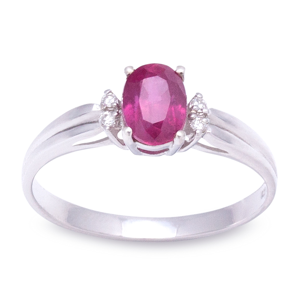 แหวนเงินแท้ พลอยทับทิมแท้(ราศีกรกฎ)