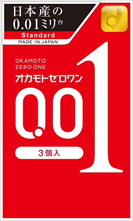 Okamoto 001 Zero One ถุงยางอนามัย โอกาโมโต้ 001 1กล่อง 3ชิ้น ถุงยางบางที่สุุดในโลก
