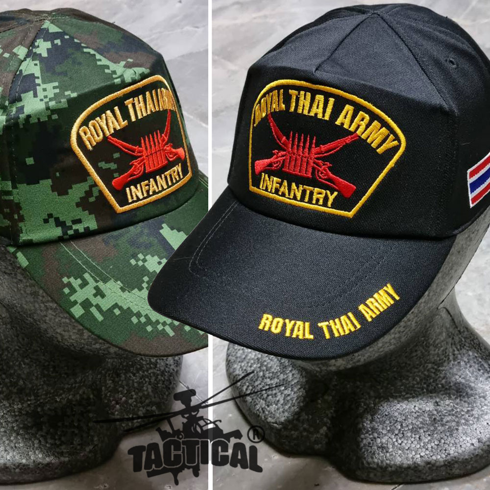 หมวกแก๊ป Infantry ซิปหลัง (ดำ ดิจิตอลทบ.)